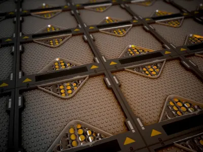 Sci-Fi panel material pack Texture