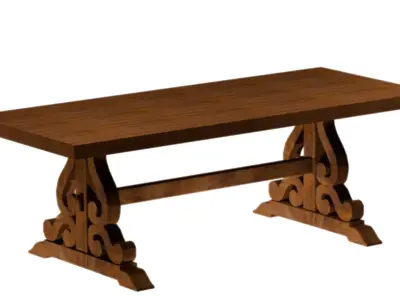 Medival Table 3D model