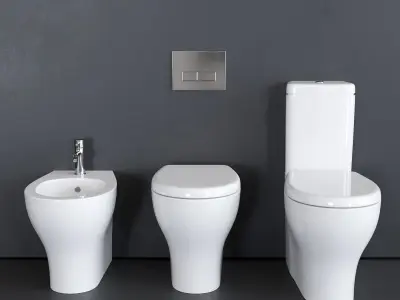 GALASSIA Eden WC art 7213 art 7214 art 7217 Low-poly 3D model