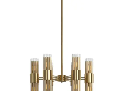 Hetel Fabricio Lux Meduza Antonia chandeliers Low-poly 3D model