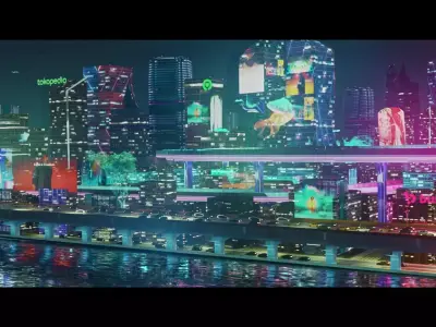 Futuristic  City - EEVEE Blender Cyberpunk look 3D model