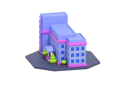 Office 3D Illustration 3D model