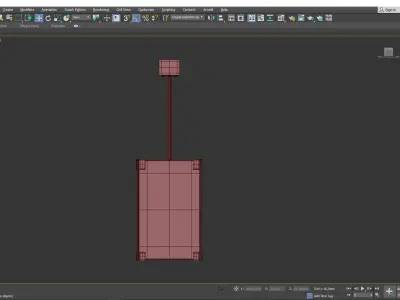 Achilles Pendant Light Low-poly 3D model