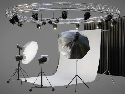 Photo Studio 3D Pack 3D model