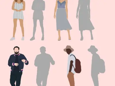 Demo 2D Library for ArchiCAD 1 - Libreria 2D para ArchiCAD 1 Free 3D model