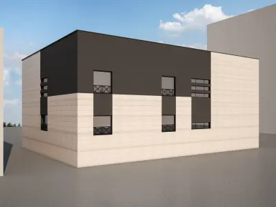 Motel 3D building  3D model