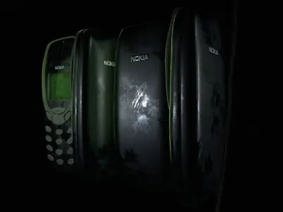 Nokia 3310 Low-poly 3D model