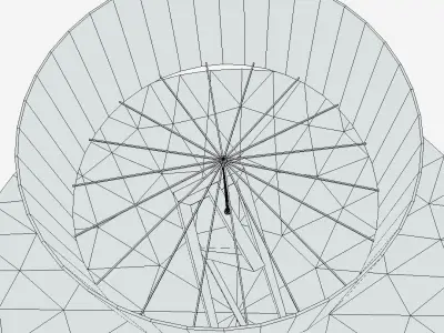 Lamp with Flooring Low-poly 3D model