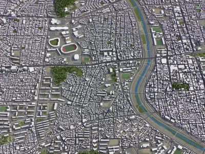 Cheongju Low-poly 3D model purchase