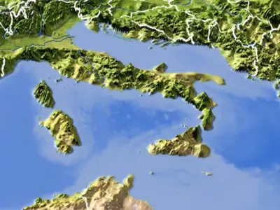 Europe High resolution 3D relief maps 3D model