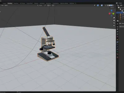 3D Microscope Model 3D model