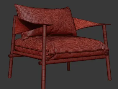 Terramare Lounge chair 3D model