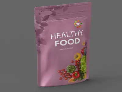 stand up pouch v13 PBR 3D model