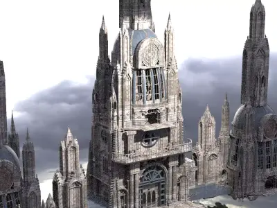 Imperial Desert Tower Halls 2 3D model