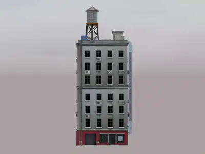Apartment Building  Free 3D model