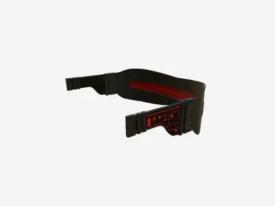 SciFi Glasses I01 Black Red - Character Design Fashion Low-poly 3D model