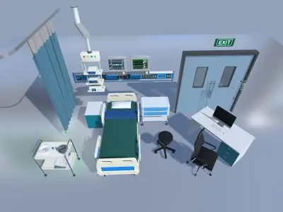 Hospital Equipments 3D model