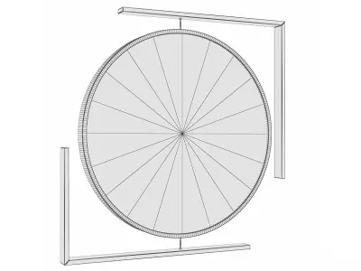Mirror in a metal frame GZ-M1062 3D model