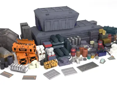 All Star Wars Assets 1-6 scale Hottoys 3D Model Pack