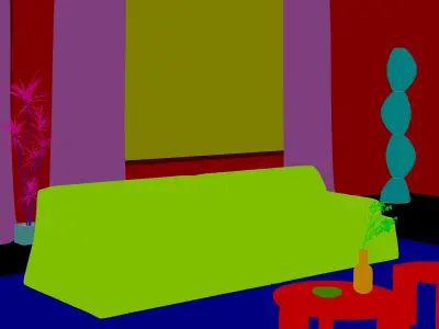 Industrial Living Interior scene 3D model