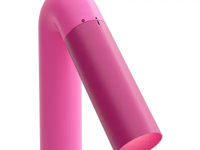 Flamingo Floor Lamp Low-poly 3D model