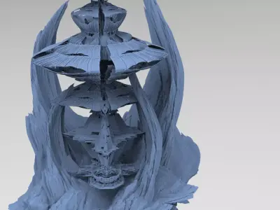 Dark Shroom tech Tower 2 3D model