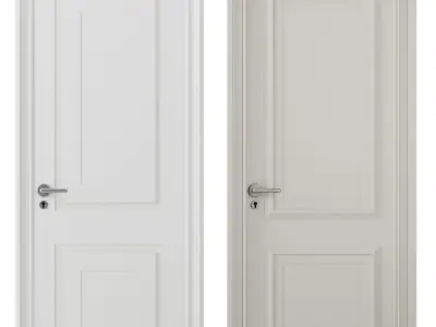 interior door set2 3D model