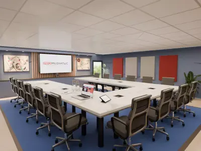 Big Meeting Room Free 3D model