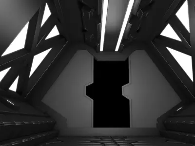 Sci Fi Tunnel 3D model