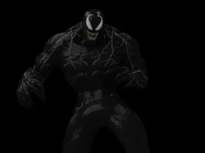 Venom 2018 Rigged model 3D model
