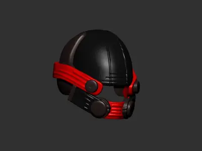 helmet high poly sculpt 3d printable  Low-poly 3D model
