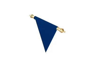 Pennant V2 002 Low-poly 3D model