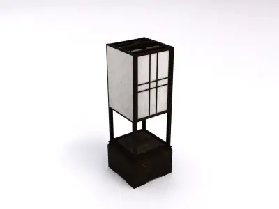 Old paper lantern 3D model