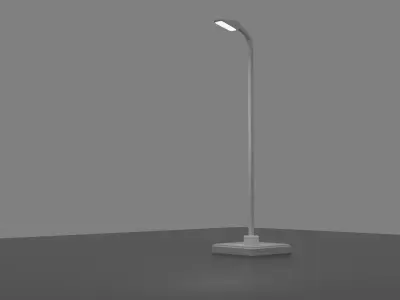 Low Poly Street Light 3D model