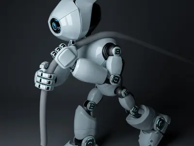Short Robot 3D model