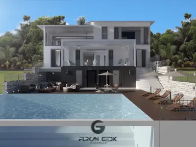 Villa Montagne - Modern House 3D model