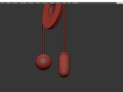  Handblown Glass Contemporary Pendant Kalin Asenov Low-poly 3D model