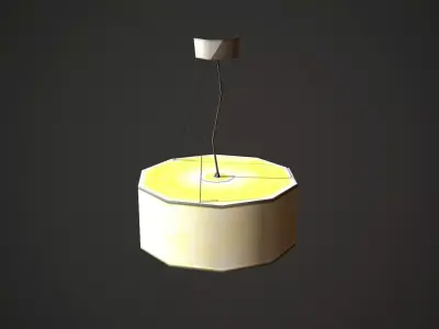 Lamp Low Poly Mobile Low-poly 3D model