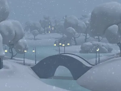 Winterland Vol 1 Low-poly 3D model