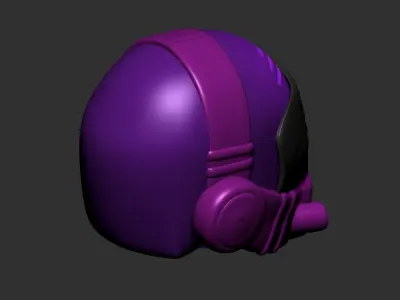 helmet high poly sculpt 3d printable ver 7 3D model 3D model 150
