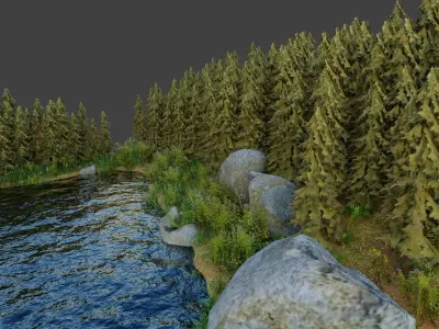 Small scene 3D model