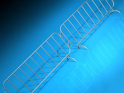 Road barrier metal 3D model