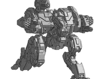 Lupus Nocte Assault Mecha 3D print model
