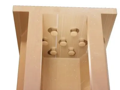 Wooden Elevator Toy Low-poly 3D model