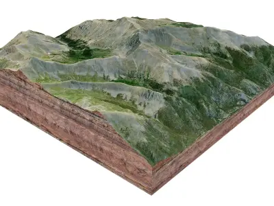 Mount Elbert Mountain Colorado USA 3D model