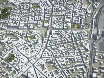 Bergamo Low-poly 3D model