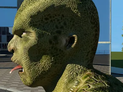 Humanoid Monster Low-poly 3D model