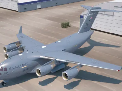  Boeing C17 Globemaster III Loaded MIM 104 Patriot 