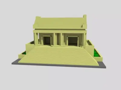 Greece temple Free 3D model