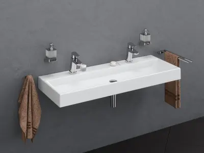 Washbasin RAVAK  Natural 3D model
